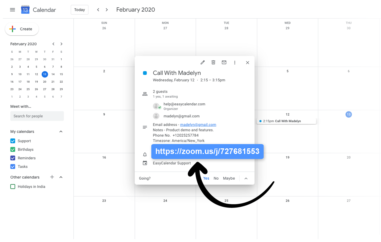 how to link zoom with google calendar