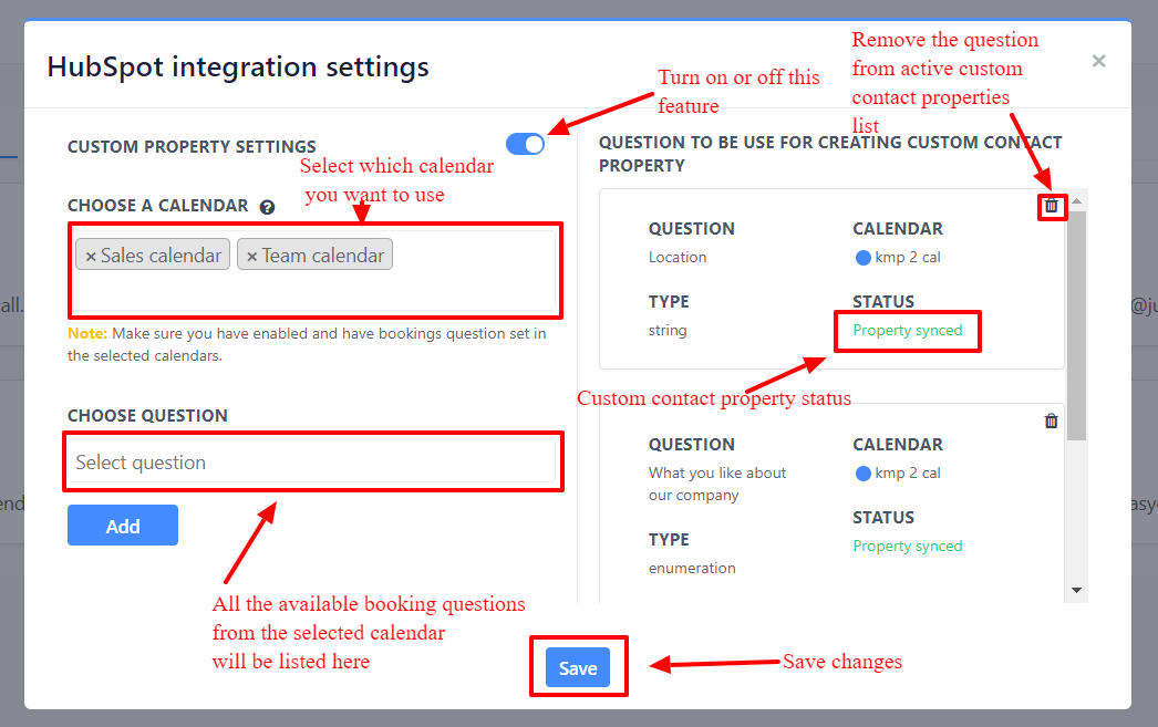 HubSpot integration: EasyCalendar EasyCalendar Help